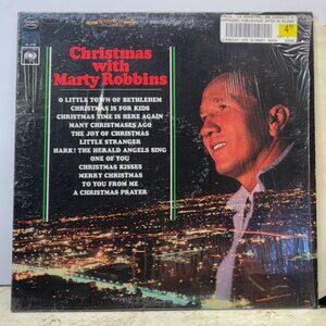 Christmas With Marty Robbins Country Vinyl LP Columbia CS 9535 In Shrink